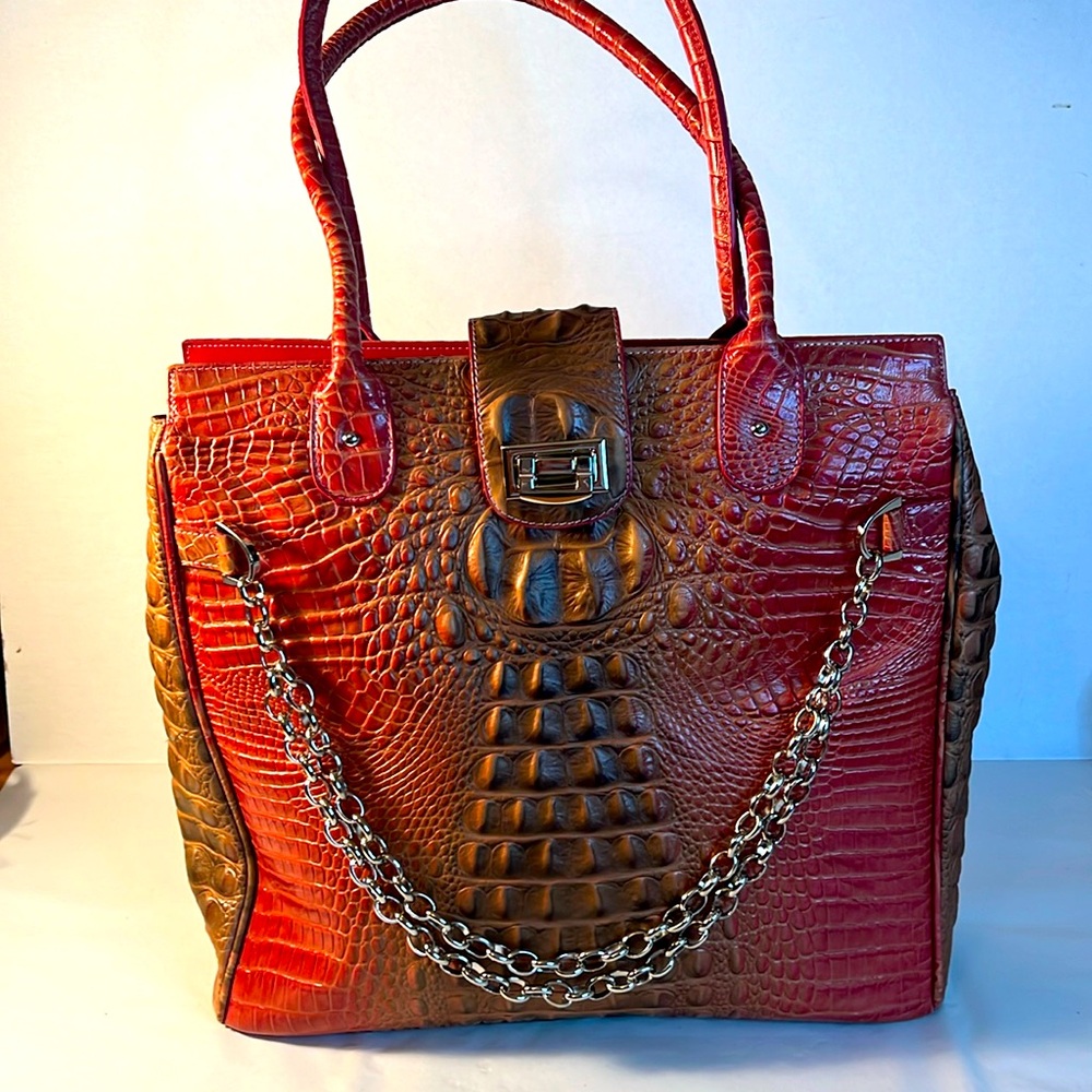 Charlie Lapson Croco Tote